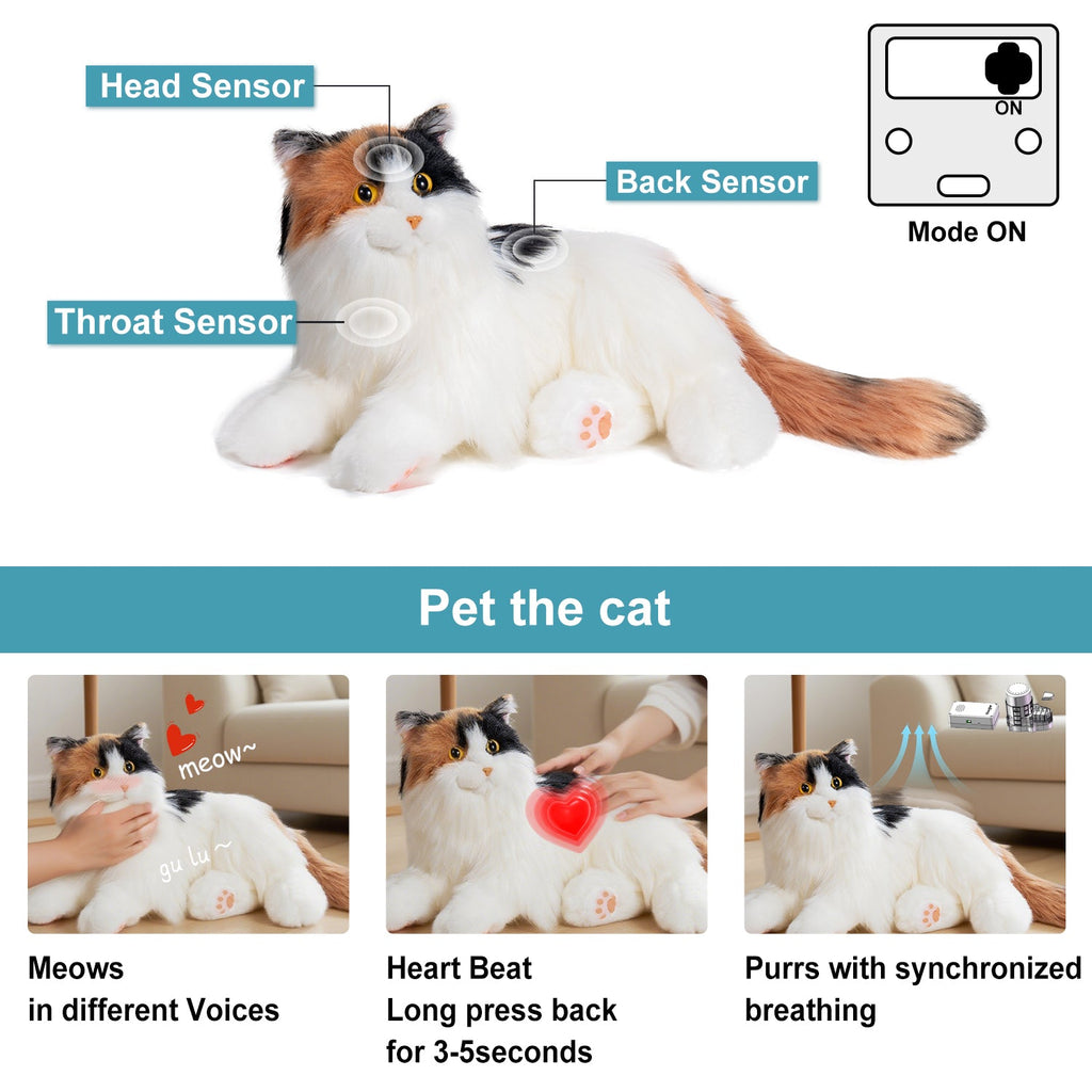 Percy Interactive Robot Cat Companion for Seniors