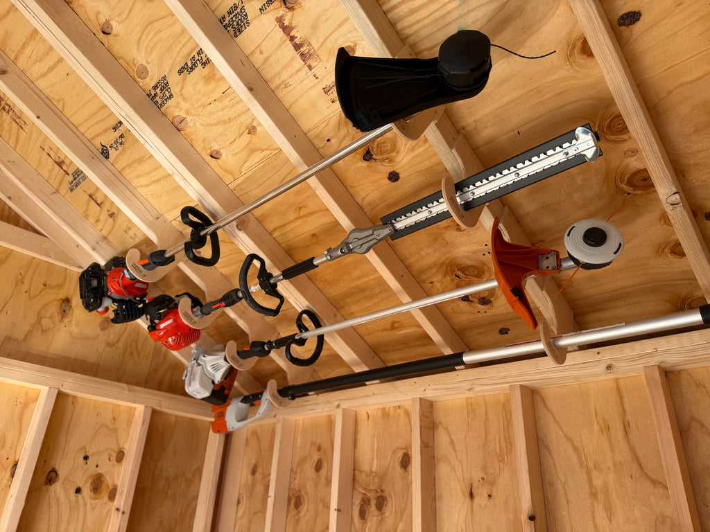 Ceiling Mounted Weed Wacker Hooks