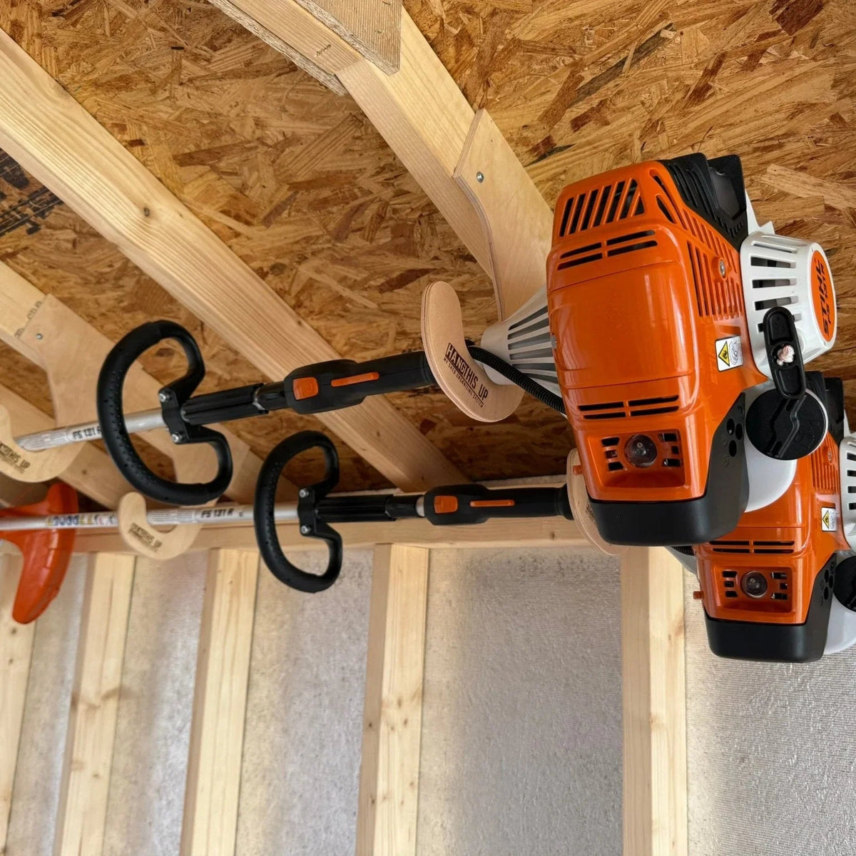Ceiling Mounted Weed Wacker Hooks