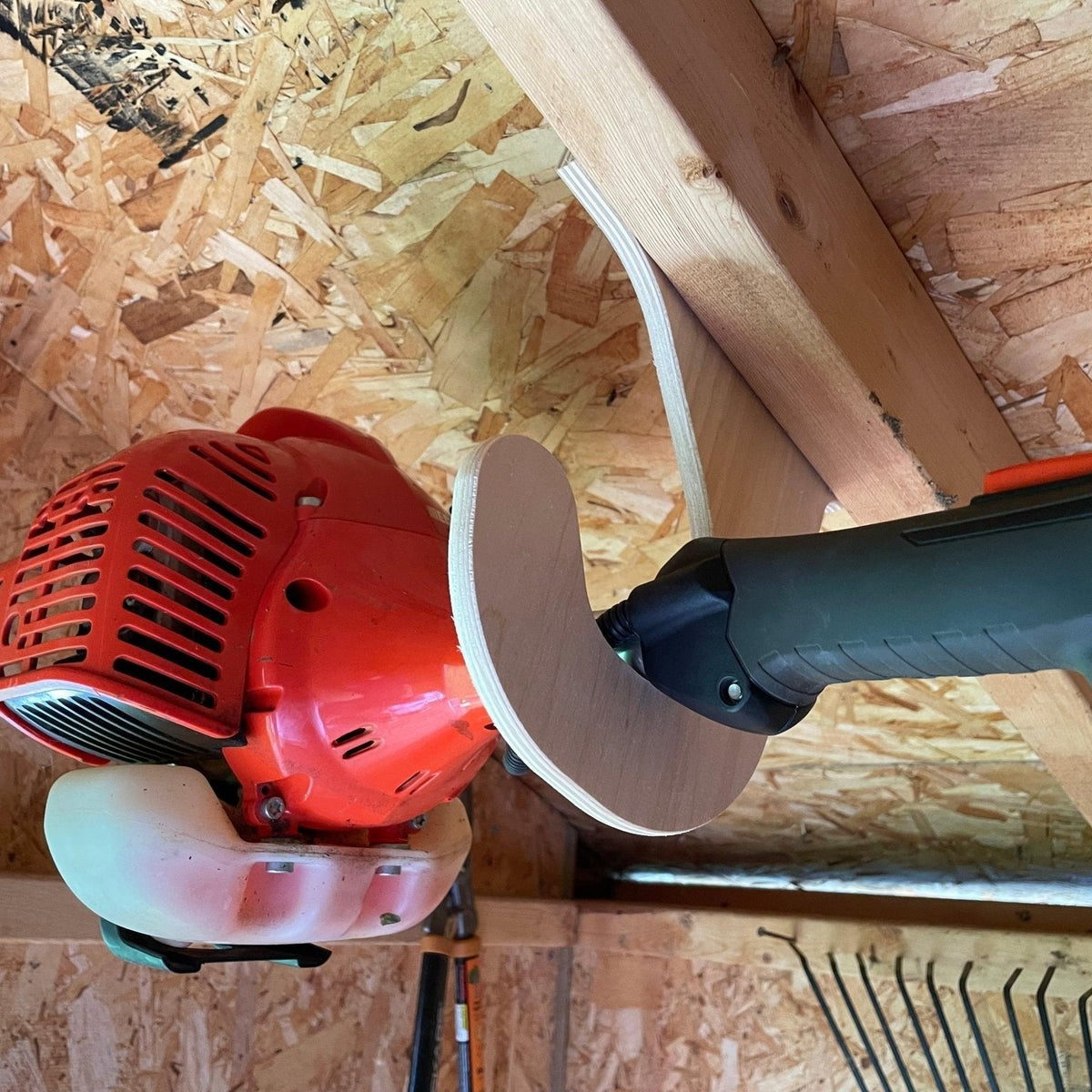 Ceiling Mounted Weed Wacker Hooks